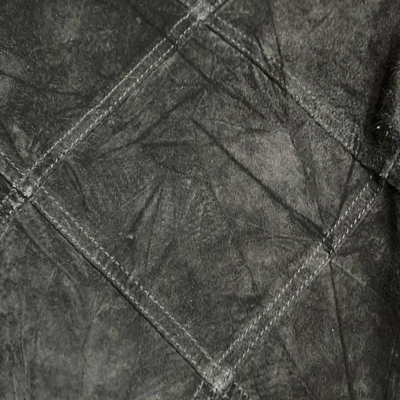 Willi Smith Black Patchwork Suede Leather Midi Skirt Fully Lined  Sz 12 EUC - Picture 7 of 11